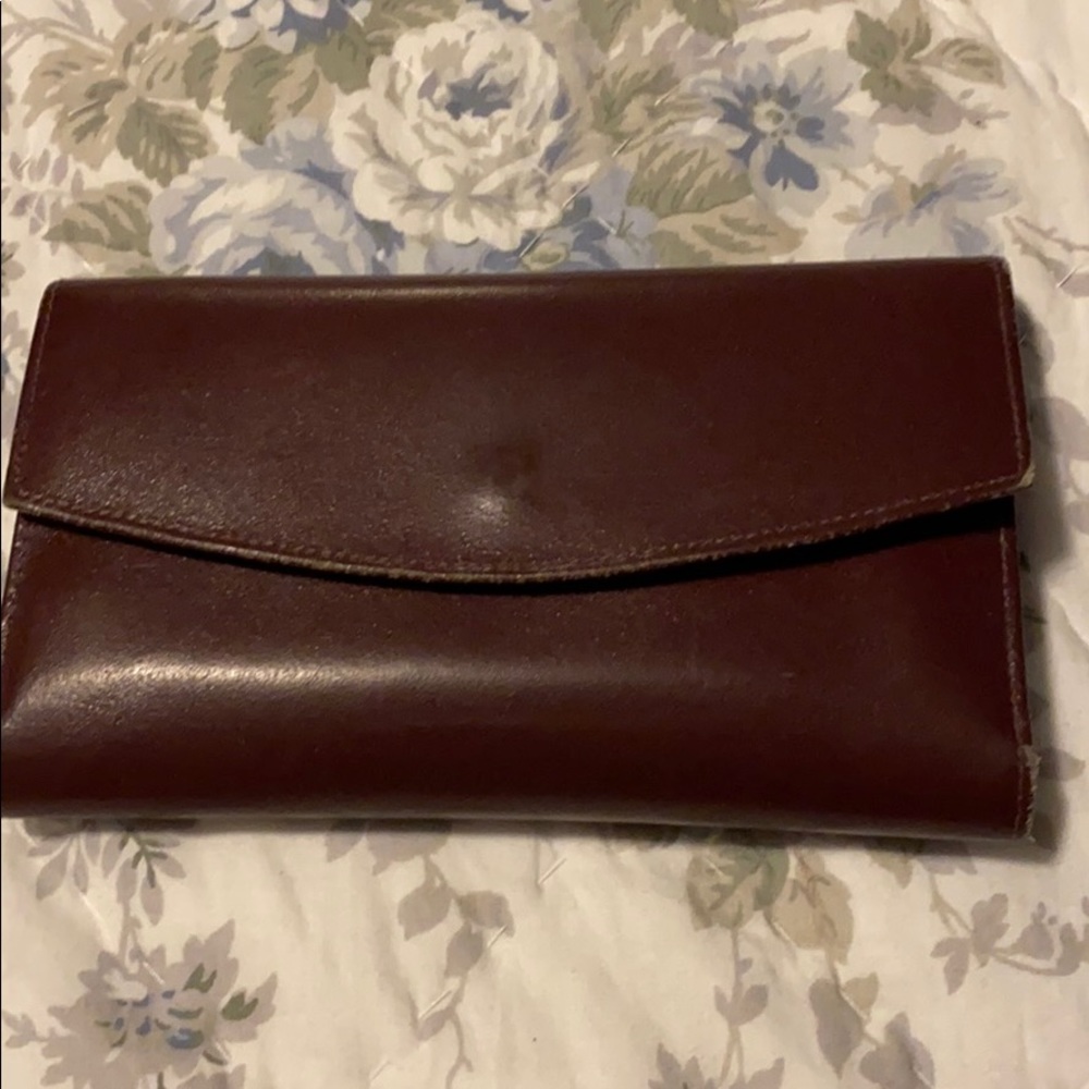 Collectif Brown Leather Envelope Wallet